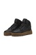 Puma, Pantofi sport mid-high cu insertii de piele Rebound Abrupt Cast, Negru/Maro scortisoara