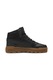 Puma, Pantofi sport mid-high cu insertii de piele Rebound Abrupt Cast, Negru/Maro scortisoara