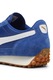 Puma, Pantofi sport cu garnituri de piele intoarsa Easy Rider Vintage, Alb, Albastru royal, 8.5