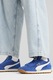 Puma, Pantofi sport cu garnituri de piele intoarsa Easy Rider Vintage, Alb, Albastru royal, 8.5