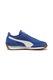 Puma, Pantofi sport cu garnituri de piele intoarsa Easy Rider Vintage, Alb, Albastru royal, 8.5