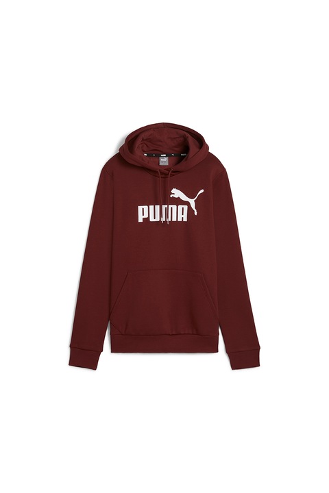 Puma, Hanorac cu logo Essentials, Rosu inchis