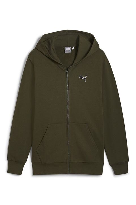 Puma, Hanorac de bumbac cu fermoar Better Essentials, Kaki