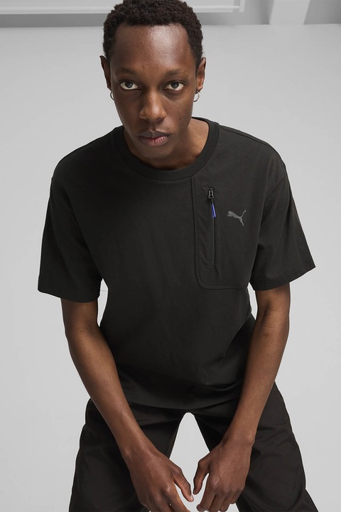 Puma, Tricou cu maneci cazute Open Road, Negru stins