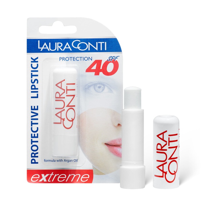 Balsam de buze Laura Conti Extreme, SPF 40 – rezistent la apa, protectie solara intensiva, hidratant si hranitor, pentru buze sensibile