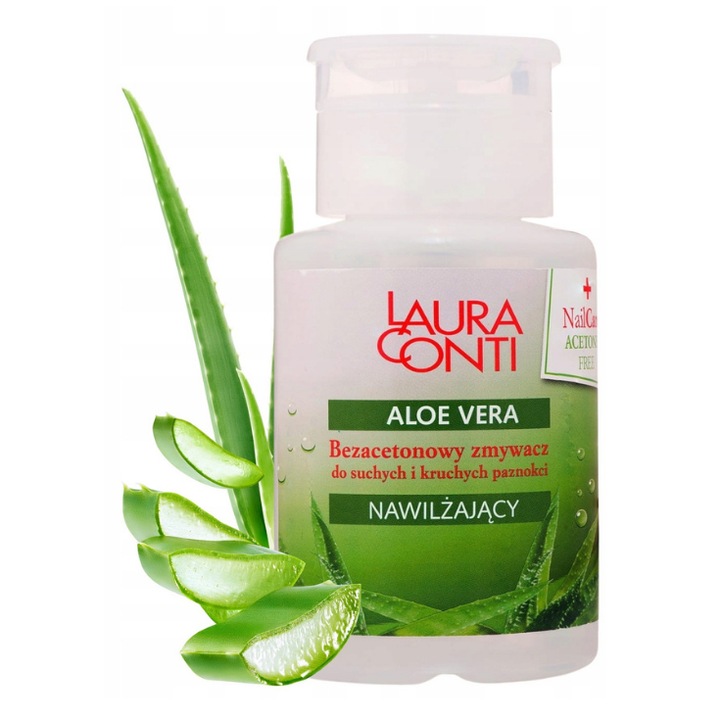 Dizolvant pentru unghii Laura Conti, 150 ml – fara acetona, cu aroma de aloe, indeparteaza eficient lacul, delicat cu unghiile si cuticulele