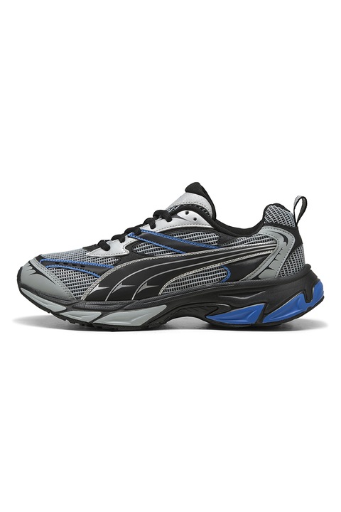 Puma, Спортни обувки Morphic Athletic с текстил, Черен/Сив/Кралско Синьо