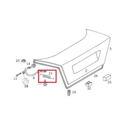 Arc capac portbagaj Mercedes, A2027570029 - eMAG.ro