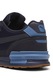 Puma, Pantofi sport cu insertii de plasa Graviton, Negru, Bleumarin, 10