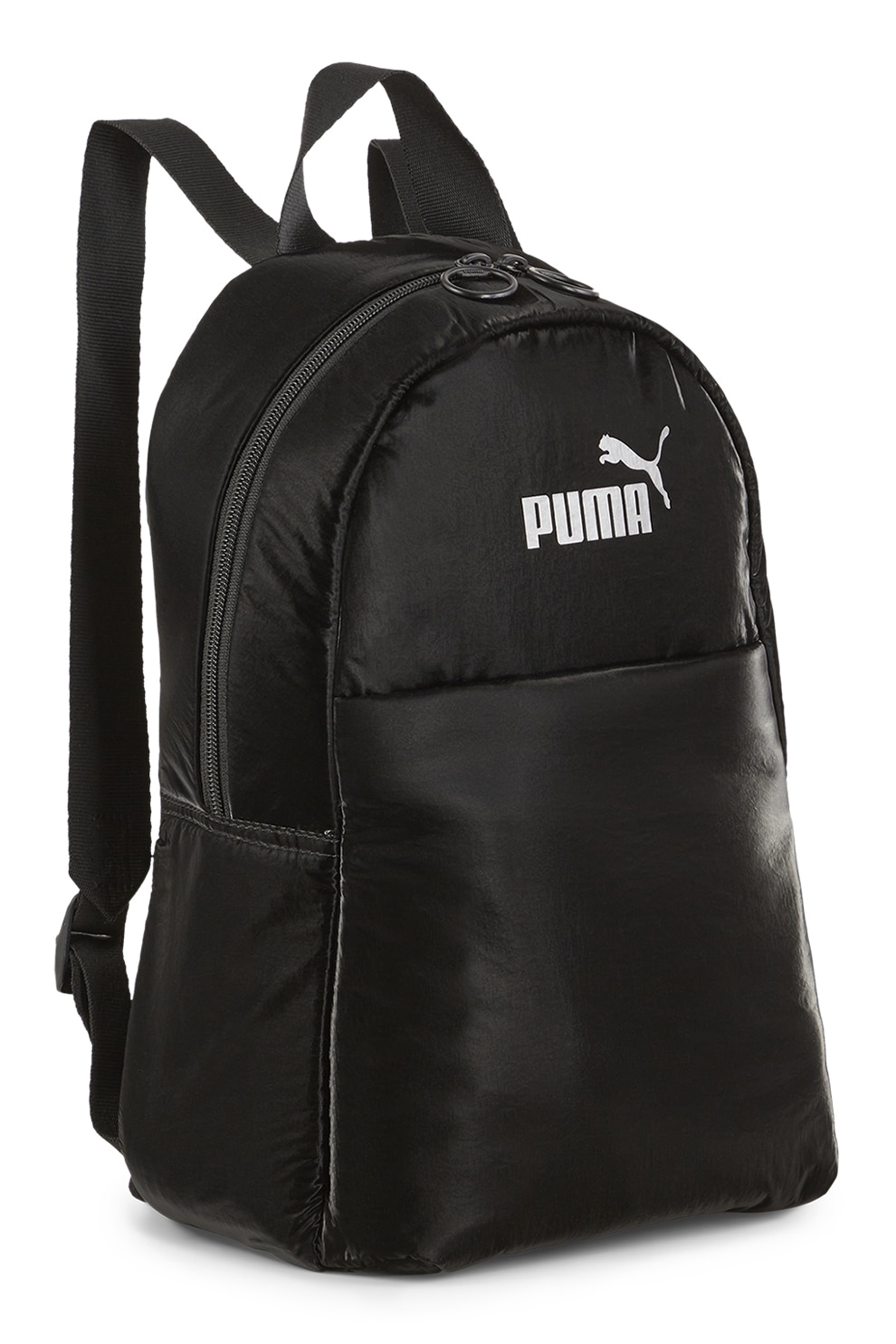 Puma, Rucsac cu logo si fermoar Core Up, Negru