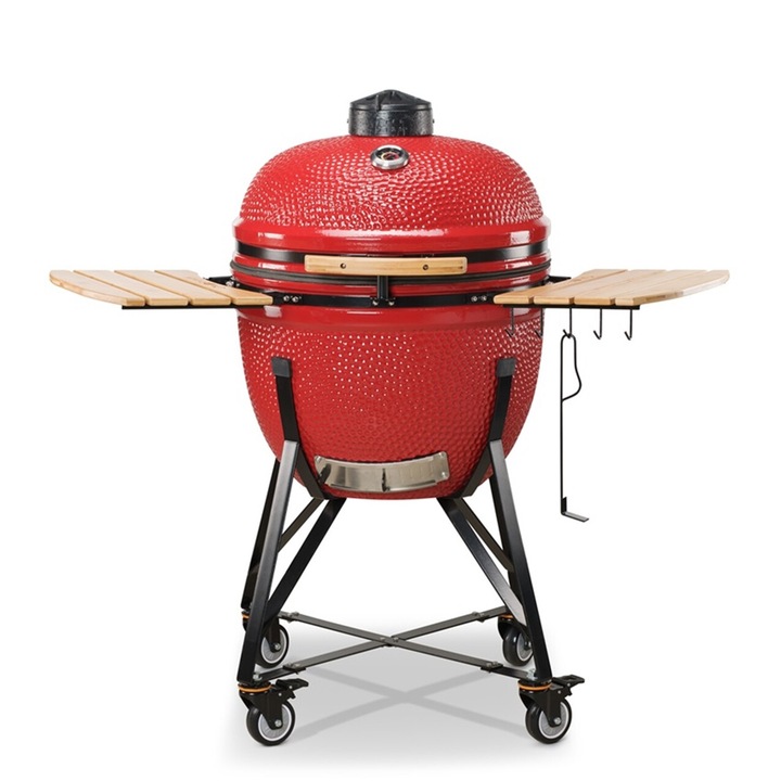 Gratar ceramic pe carbuni Kamado BONO Limited 25” inch, 64 cm, rosu
