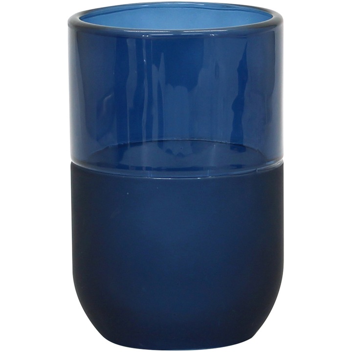 Pahar baie Aquasanit Midnight, sticla, Albastru