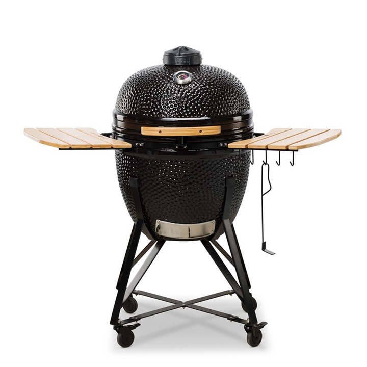 Gratar ceramic pe carbuni Kamado BONO Grande 23” inch, 59 cm, negru
