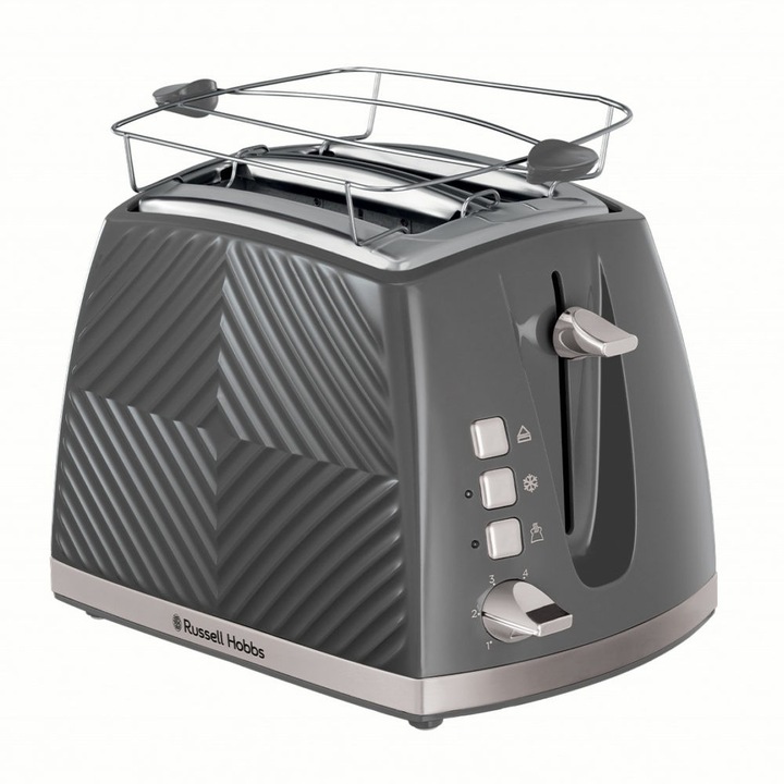 Russell Hobbs 26392-56 Groove kenyérpirító, 850 W, 2 szeletes, Szürke