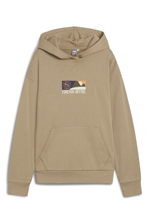 Puma, Худи Better с графичен детайл, Бежов