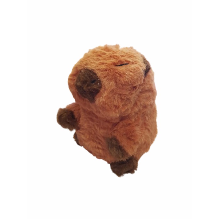 Jucarie Capybara Plush, 20x11 cm, Maro