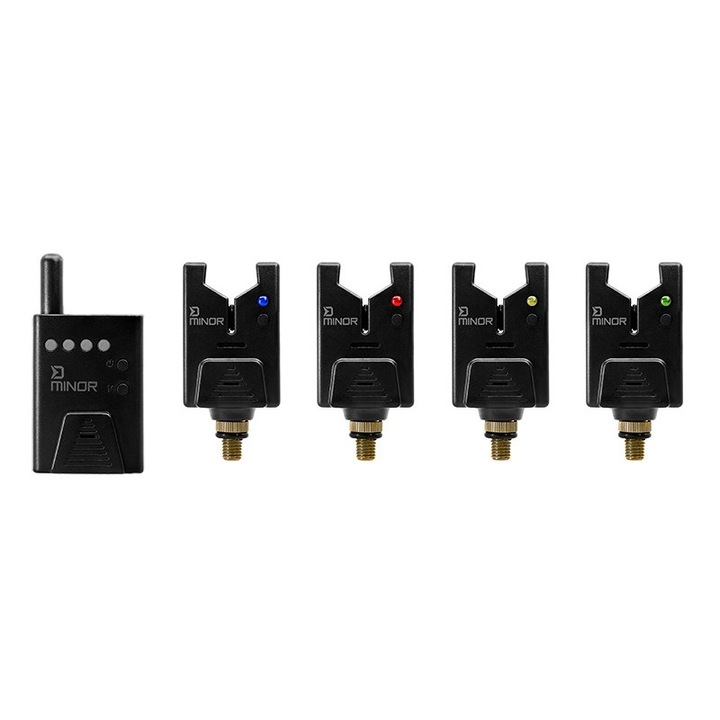 Set avertizori wireless pentru pescuit 110 metri, 4+1