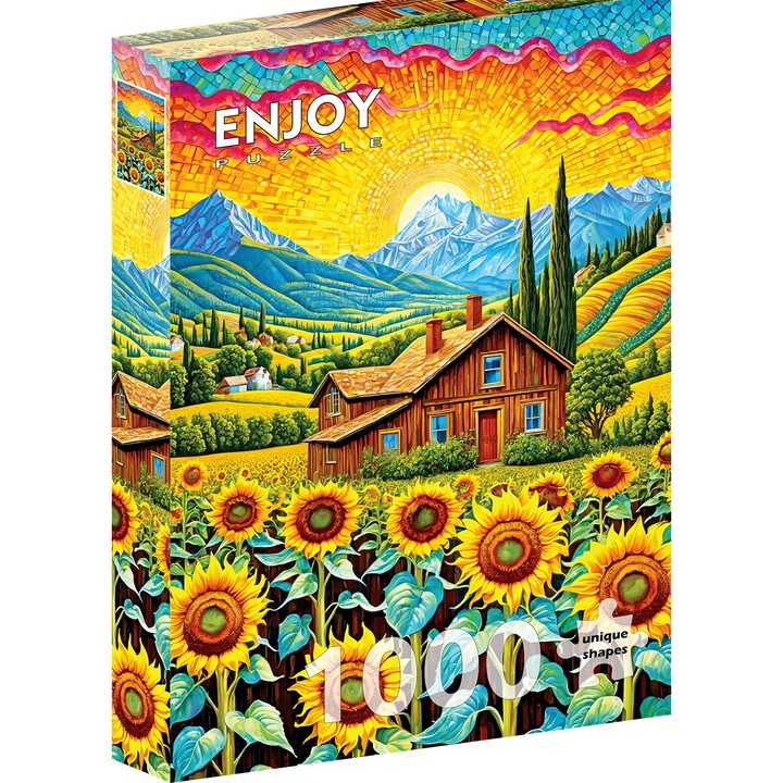 Enjoy - Puzzle Napraforgó Ház - 1 000 darab