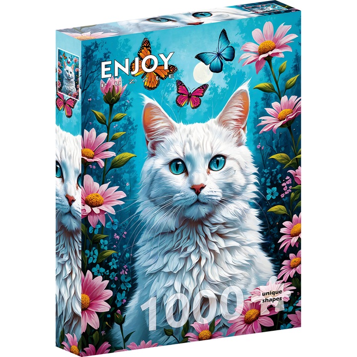 Puzzle 1000 piese Enjoy – White Cat
