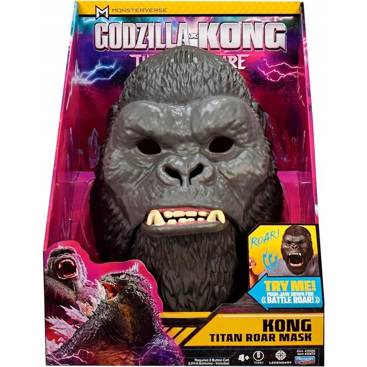 Jucarie−Masca interactiva cu sunete King Kong Godzilla vs. Kong