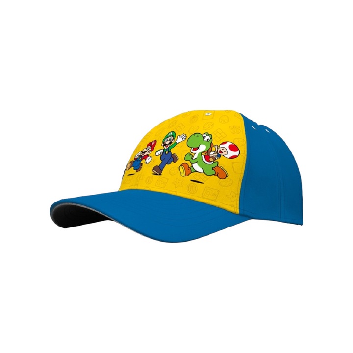 Детска шапка Super Mario, Жълт/Син