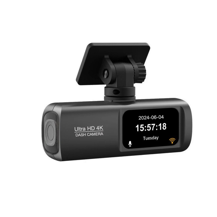 DVR камера за кола, HD 1080p, супер нощно виждане, вграден WiFi, 170 градуса широк ъгъл, GPS тракер, 24-часово наблюдение на паркинга, съхранение при аварийно заключване в случай на сблъсък