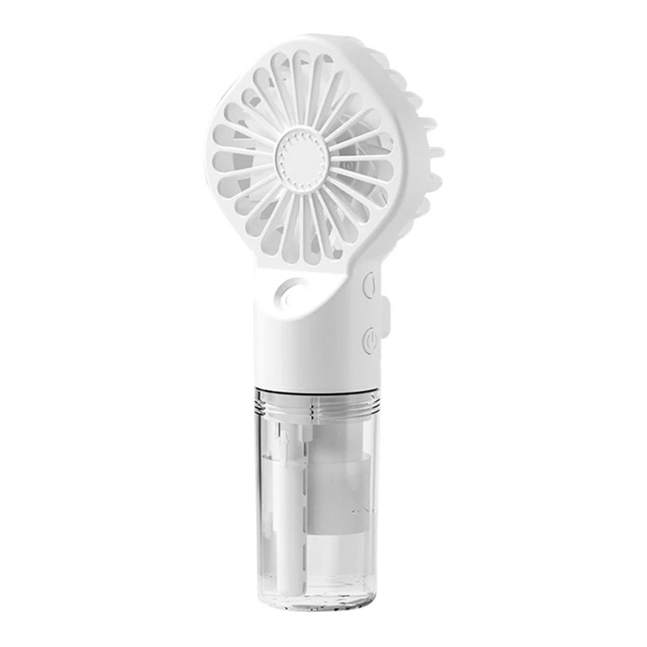 Mini ventilator portabil cu apa, 4 trepte de viteza, Accesorio G10, White