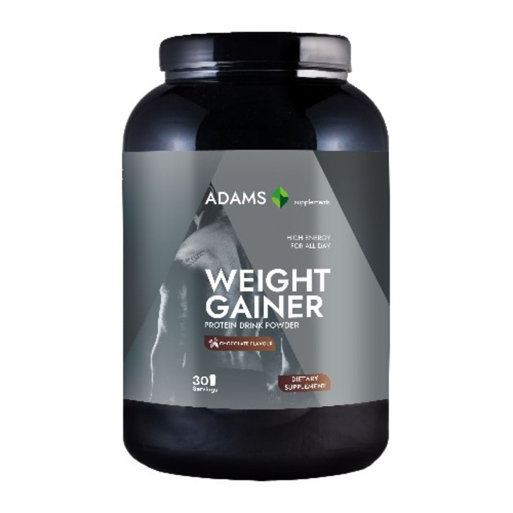 Proteina Weight Gainer (ciocolata), 1500g, Adams