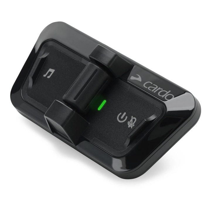 Accesoriu Moto, CARDO OUTDOOR, Bluetooth 5.2, IP67, Autonomie 10 zile, Negru, 88x25x44mm