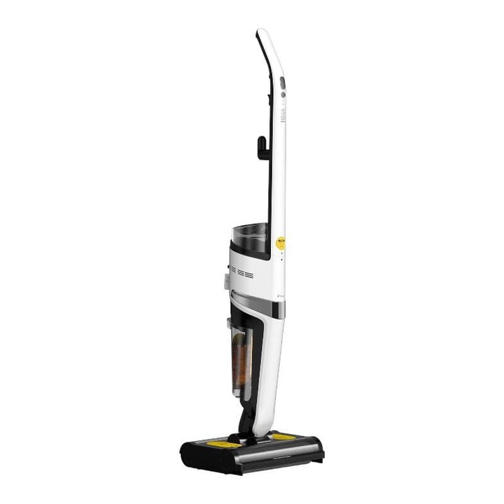 Прахосмукачка с функция моп, Deerma DEM-VX20W, Вертикална, 420W, капацитет 500ml/600ml, IPX4, самопочистваща се, 1165x272x380mm