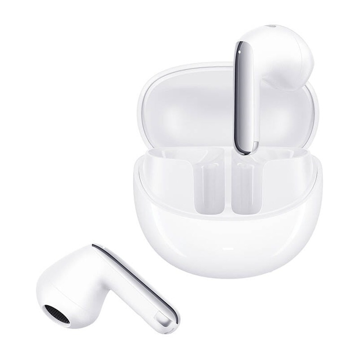 Vezeték nélküli fejhallgató, QCY HT10 Pro, ANC, Hi-Res Audio, Bluetooth 5.3, fehér, IPX5