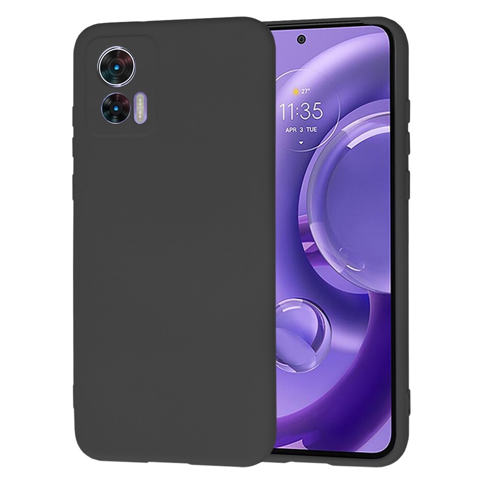 Husa pentru Motorola Edge 30 Neo Daden® Silicon SoftFlex, Ultra Slim, Protectie sporita, Interior de microfibra, Negru