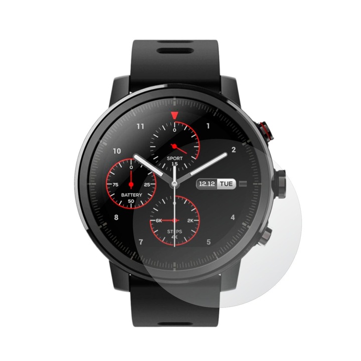 4X Folie24 képernyővédő készlet, Xiaomi Amazfit Stratos 1-hez, 2X Ultra-Clear + 2X matt, öntapadó, rugalmas, önregenerálódással