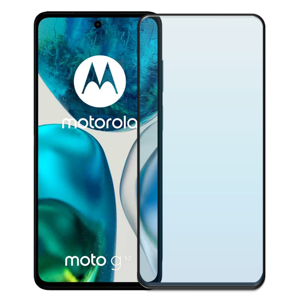 Folie din sticla securizata pentru Motorola Moto G52, HAMSTERBOX Glass Shield, Protectie completa ecran, Full face, Aplicare rapida, Case Friendly, Transparenta