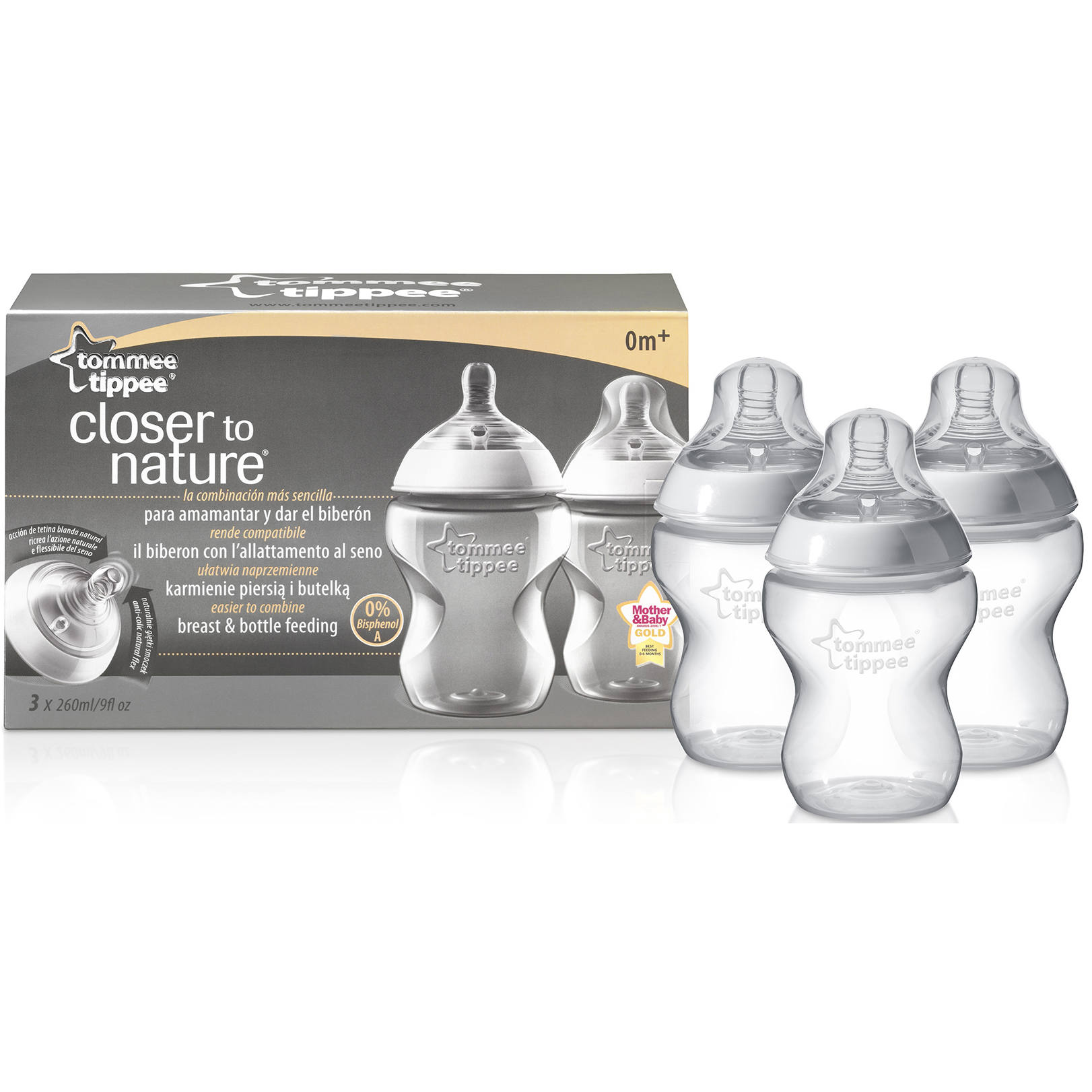 Tommee Tippee PP cumisüveg, 3 db, 260 ml