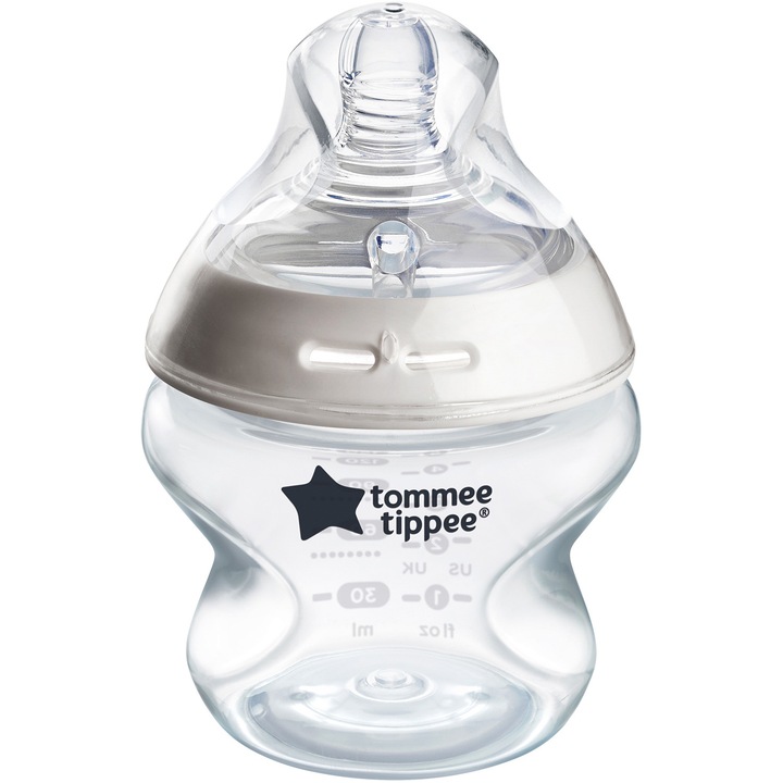 Biberon Tommee Tippee Natural Start, cu autosterilizare, 150 ml, PP, 0 luni +, 1 buc