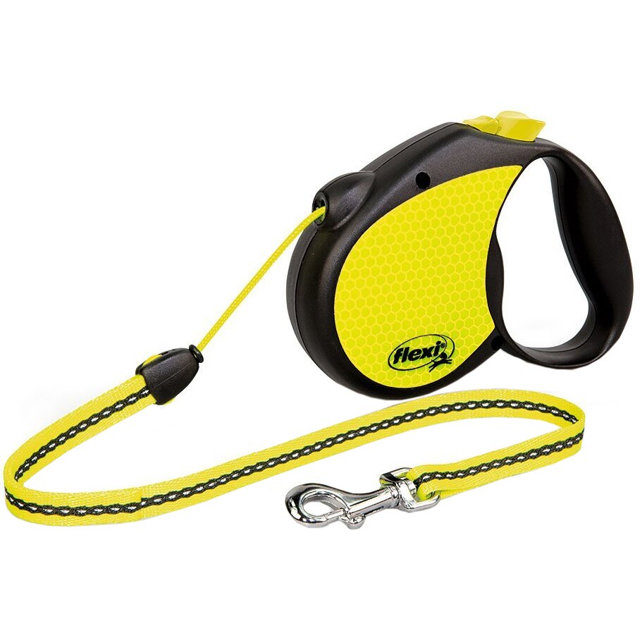 Lesa Flexi Neon 81177, S, 5 m, Galben