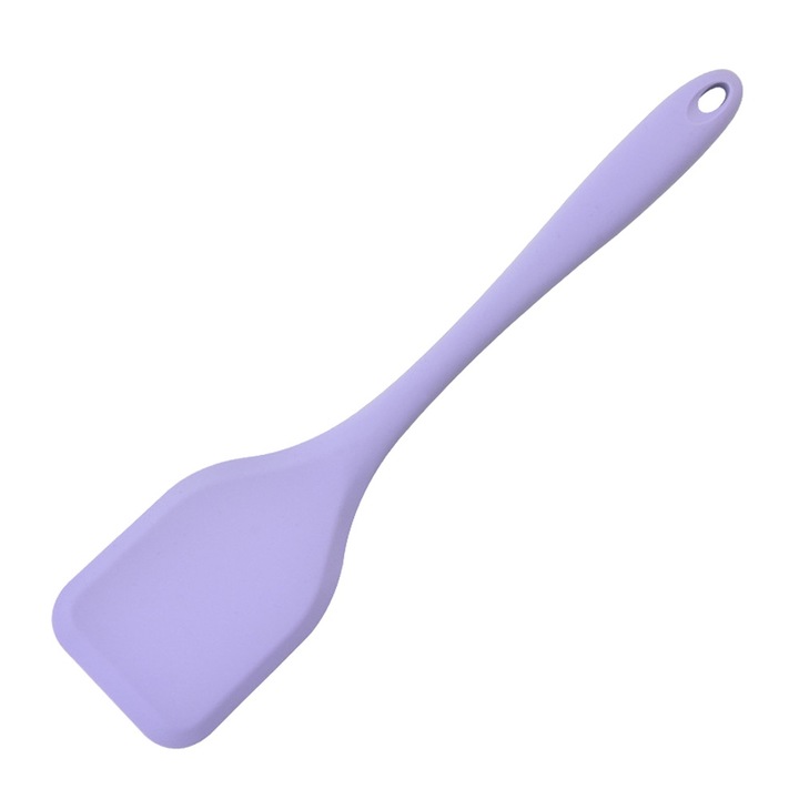Spatula de bucatarie, QttvbTna, silicon, rezistenta la caldura, 29.2 x 6.8 cm, violet