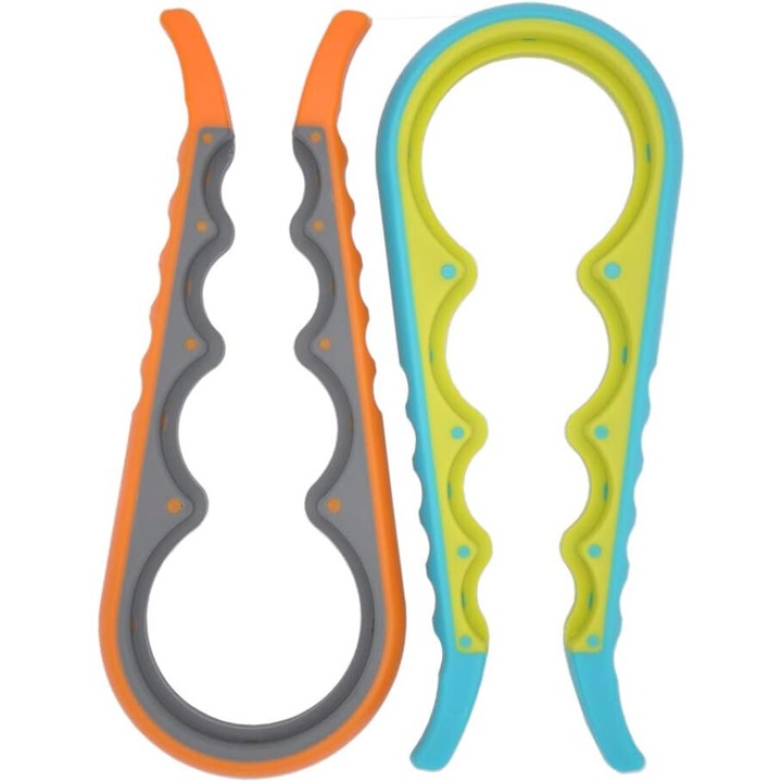2 darabos készlet Cozevdnt, állítható multifunkcionális nyitó, gumi, többszínű