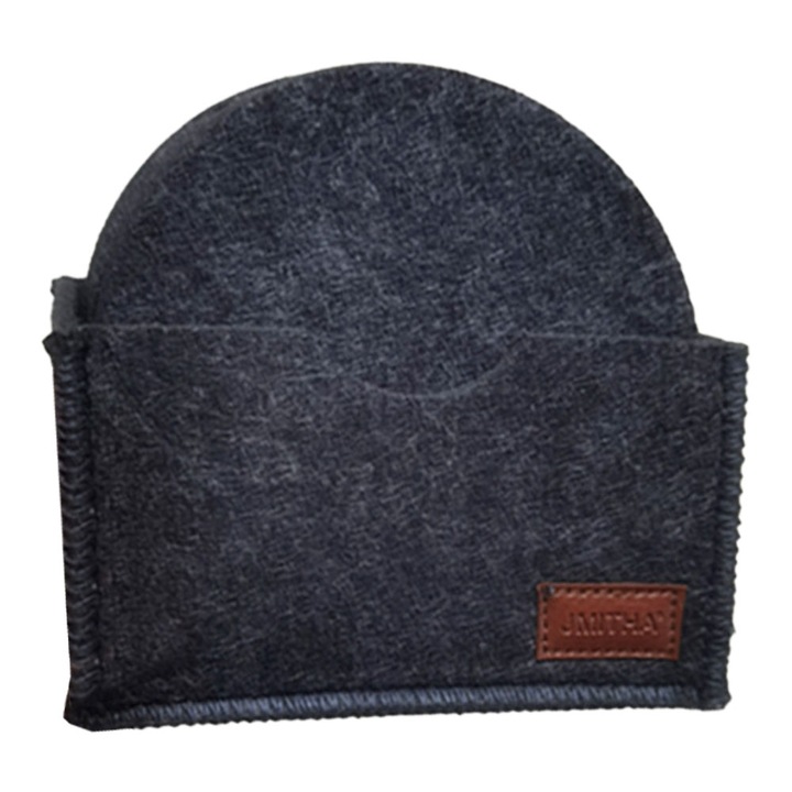 12 darabos filc poháralátét készlet, kerek, dobozzal, poharakhoz és csészékhez