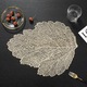 Комплект от 3 поставки за чинии, Cozevdnt, PVC, злато, 47x37 см