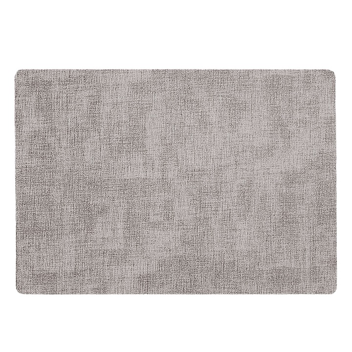 Set de 4 suporturi de masa din piele, AMRINUGL, design reversibil, non-alunecare, culoare solida