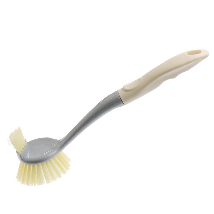 Perie de vase Cozevdnt, design ergonomic, multifunctionala, bej/gri