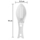 Set 2 curatatoare pentru solzi de peste, Cozevdnt, plastic, design ergonomic, 16 x 5.5 x 4.2 cm, alb
