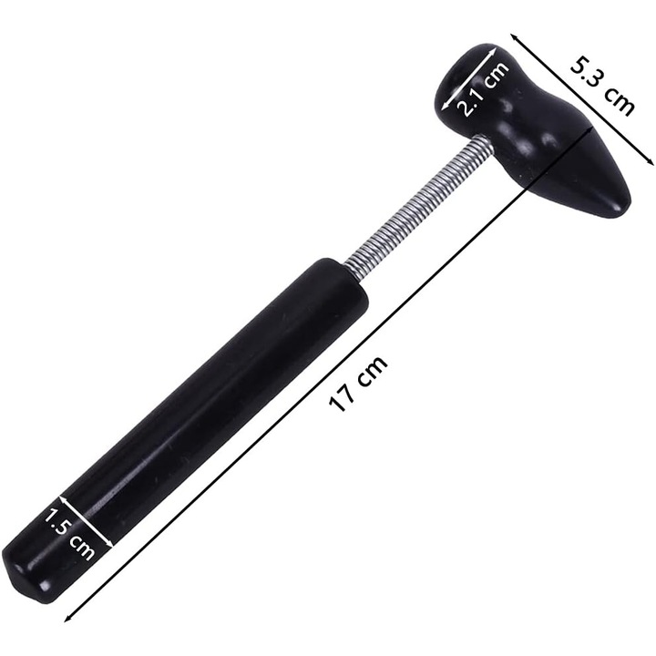 Jormftte kézi masszázskalapács, természetes bian kőből, rugalmas, könnyen szállítható, relaxációhoz, 30x5cm