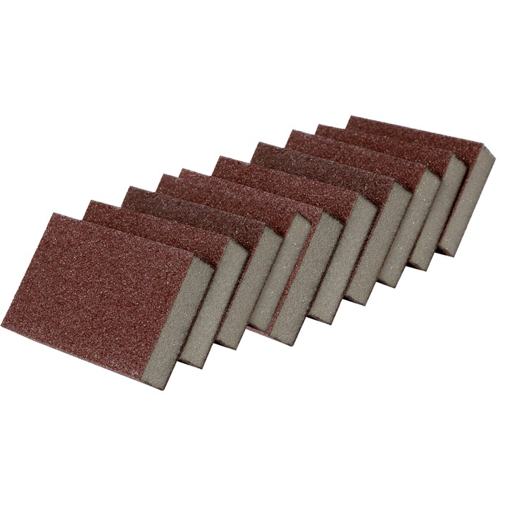 Set 10 buc Burete de curatare Carborundum, Cozevdnt, rezistent la uzura, flexibil, maro