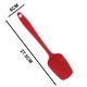 Spatula, silicon, rezistenta la caldura, usor de curatat, 27.5 x 6 cm, rosu
