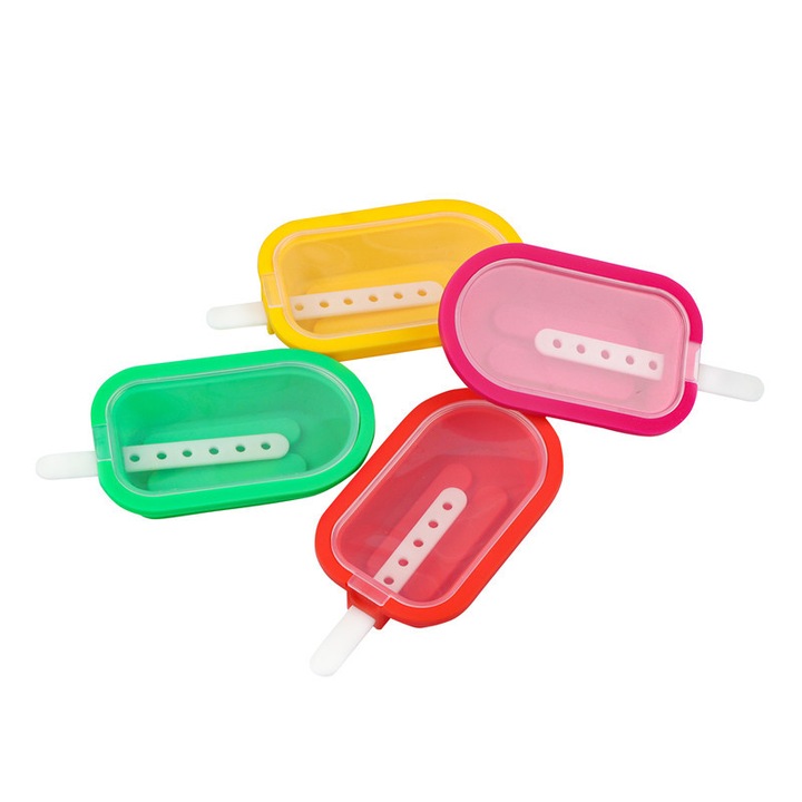 AMRINUGL fagylaltformák, élelmiszeripari minőségű anyagból, többféle ízhez illő kialakítás, egymásra rakható