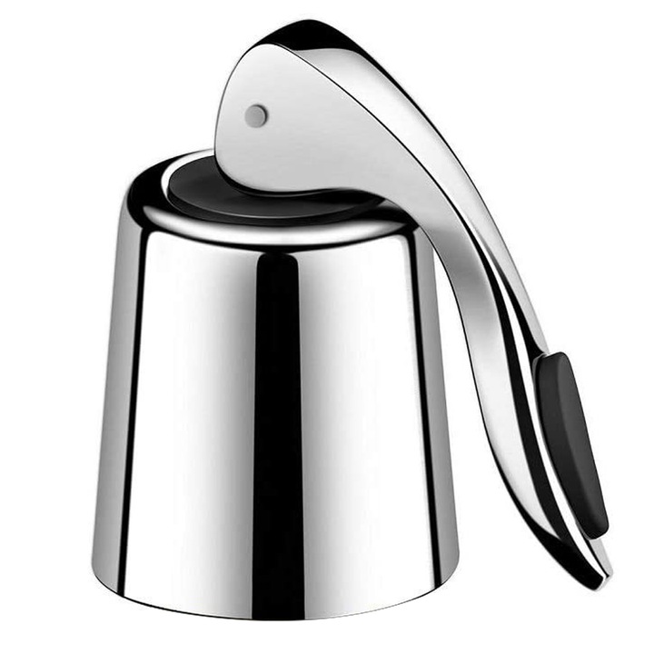 Dop pentru sticle de vin, AMRINUGL, inox, protectie impotriva scurgerilor, potrivit pentru sticle de 750 ml