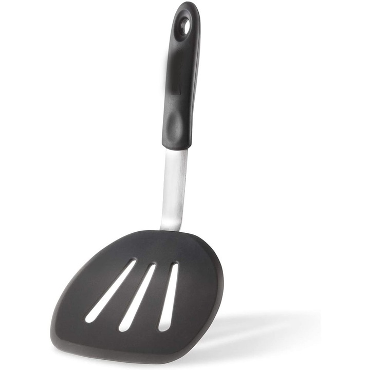 Spatula flexibila Cozevdnt, silicon rezistent la caldura, maner ergonomic, negru